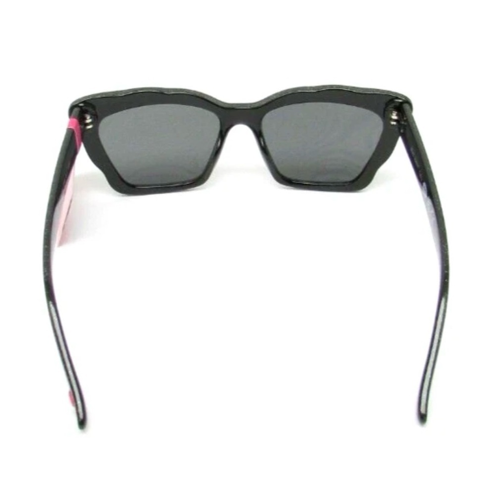 Betsey Johnson Black Sparkle Cat-Eye Sunglasses - Picture 6 of 6